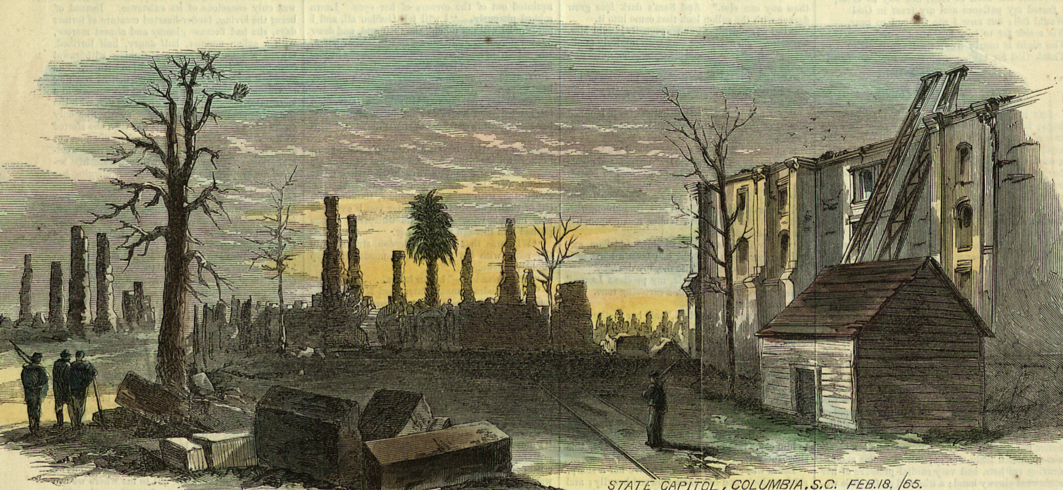 Historic Columbia Burning of Columbia 3 — for one time use, do not use as file